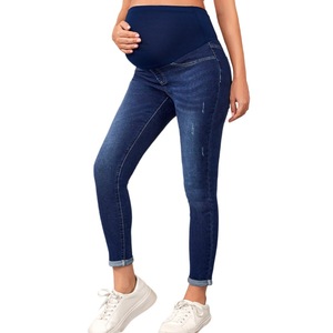 Pantalon Denim Taille Haute Ventre À La Mode Maigre Petits Pieds Stretch Pantalon Hot <span class=keywords><strong>Mom</strong></span> - Product Image 2
