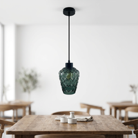 Lustre suspendu simple en verre soufflé contemporain, style nordique, coloré, pour salle à manger, café, maison, moderne