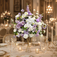 Boules de fleurs artificielles en soie rose modernes pour centre de table de mariage, décoration d'événements de mariage