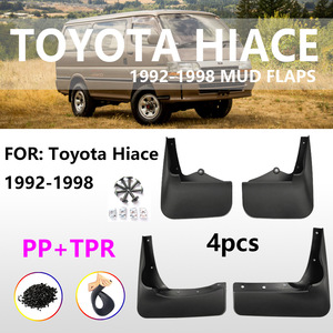 Toyota Hiace Mudguards 1992-2002 <b>Plastic</b> Black Front Rear <b>Wheel</b> Deflectors For Manual Transmission Models - Product Image 3