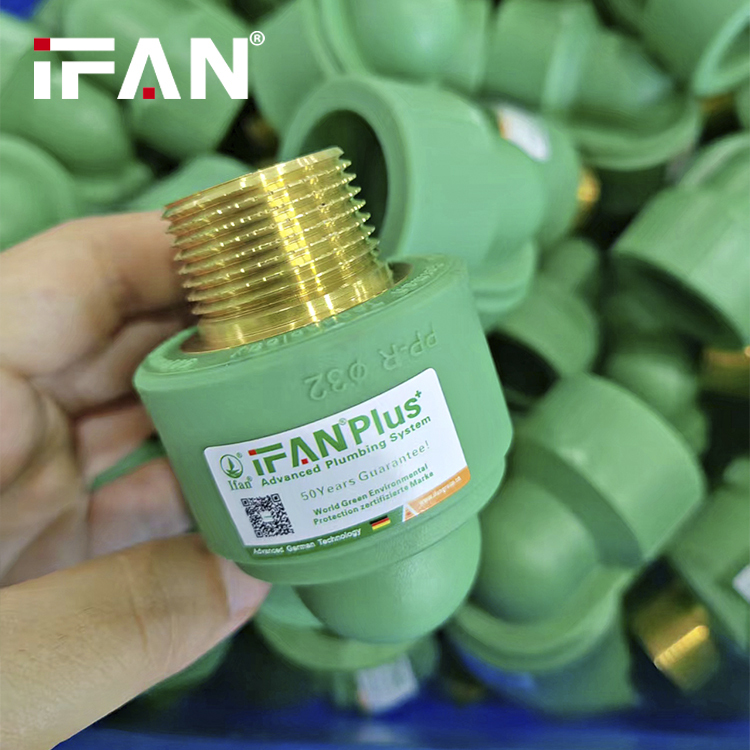 IFAN Factory OEM PPR Water Pipe Fittings Plumbing 20-110MM Crossover Manifolds Elbow Ball Valves PPR Fittings · image 4