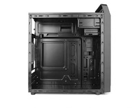 Boîtier d'ordinateur de bureau portable MicroATX Jia Yang Tian, noir et blanc, USB 3.0, pour usage domestique, en acier, avec panneau latéral