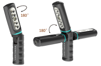Lampe de travail LED DC rotative à luminosité super élevée avec base magnétique pour usage en atelier
