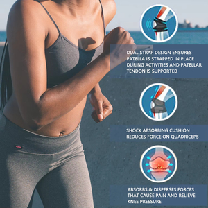 Manchon de soutien du genou professionnel à bande rotule pour hommes femmes stabilisateur de rotule pour <span class=keywords><strong>courir</strong></span> sauter des sports - Product Image 5