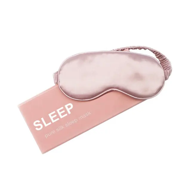 Satin Silk Schlaf maske, Soft Sleep Augen maske für Männer Frauen mit Custom ize Box Verpackung