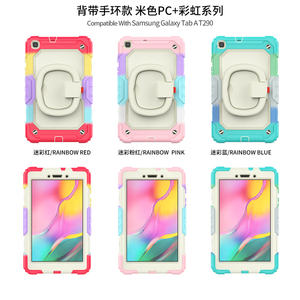 Funda de silicona para tableta con protección de cuerpo completo para niños con correa para el hombro para <span class=keywords><strong>iPad</strong></span> 7/8/<span class=keywords><strong>9</strong></span> Gen 10,2 "camuflaje funda de rotación de 360 grados - Product Image 5