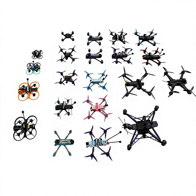 Axisflying Professional FPV Quadcopter 2-17 Inch Custom Size High Performance Drone for Racing & Photography