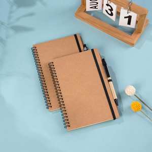 Carnet de notes Mairun Vintage A5 avec couverture à anneaux en papier kraft, style imprimé, durable, 80 feuilles, modèle Mr311 - Product Image 3