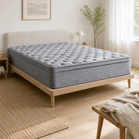 Matelas à ressorts ensachés pour chambre à coucher, modèle d'usine export, personnalisable et disponible en emballage sous vide