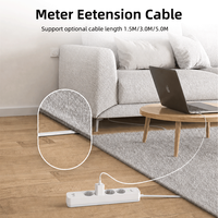 Pheiyon 16A 250V 1.4m Schuko Prizli Çoklu Priz 4 Çıkışlı USB PD Şarj Cihazlı IP20 PP Malzemeli Endüstriyel/Ticari/Hastane Kullanımı İçin