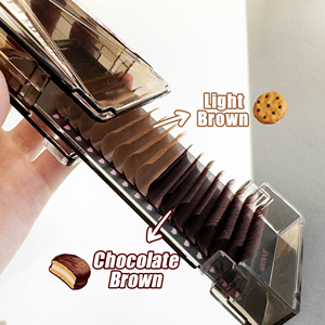 ملحقات رموش بنية ممتازة ناعمة من أبوني ، وصلات رموش بنية اللون ، وصلات رموش من الكشمير ، وصلات رموش بنية اللون - Product Image 5