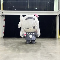 Costume gonflable de mascotte personnalisé directement de l'usine, personnage de dessin animé gonflable mobile en peluche, costume de poupée gonflable publicitaire pour fille