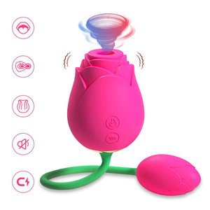 Los Más Vendidos: Vibrador <span class=keywords><strong>de</strong></span> Doble Punta en Forma <span class=keywords><strong>de</strong></span> Rosa con 10 Modos, Estimulador <span class=keywords><strong>de</strong></span> Pezones y Clítoris, Huevo Vibrador Tipo Rosa, Juguetes Sexuales - Product Image 1