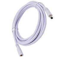 Câble de rallonge d'alimentation CC 1M 12V avec prise mâle à femelle 5.5mm X 2.1mm pour haut-parleurs, microphones et moniteurs, gaine en PVC