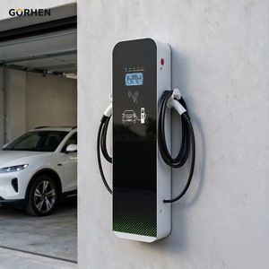 AC-EV-Ladestation mit OCPP-Protokoll-Unterstützung, Doppel-Ladesteckdosen, Bodenständer-Design für Einkaufszentren und Parkplätze, EV-Ladesystem - Product Image 1