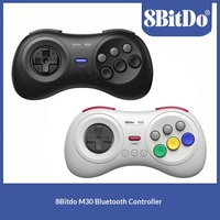 8BitDo M30 Pengontrol Game Nirkabel Enam Tombol Turbo Getar untuk Nintendo Switch PC Mac Steam Android