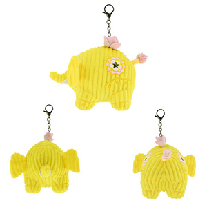 Mới đến dễ thương nhồi bông Voi nhỏ Keyring Mặt dây chuyền tùy chỉnh sang trọng Keychain Kawaii Phụ kiện túi - Product Image 2