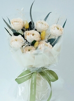 Premium Rose Rouge Palmier Fleurs Séchées Éternelle Fleur Bundle Fini Cadeau Fête des Mères Saint Valentin Cadeau