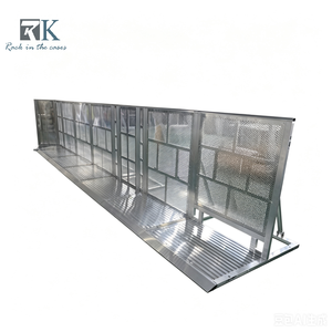 Barrière pliable en aluminium pour événements, clôture de sécurité pour concerts et contrôle des foules - Product Image 1