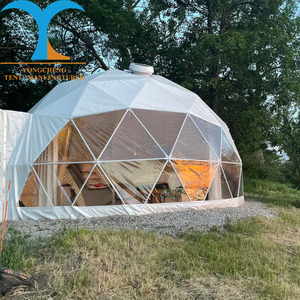 Tentes préfabriquées de luxe, dôme géodésique étanche pour le glamping, tente extérieure de 6m <span class=keywords><strong>Domo</strong></span> Geodesico, tente pour enfants, cubes de <span class=keywords><strong>sauna</strong></span> - Product Image 1