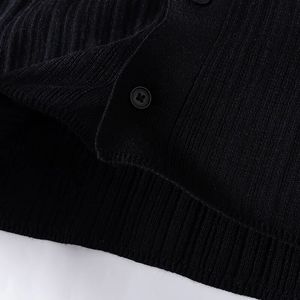 SHENZHU 2026 여름 신상 남성 심플 루즈 텍스처드 칼라 니트 반팔 가디건 스웨터 3003407 - Product Image 6