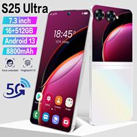 Téléphones portables Android intelligents 5G débloqués S25 UL 16 Go + 1 To, écran 7,3 pouces, vente chaude