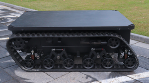 40 Km/h 1.5Ton pista de goma tren de rodaje batería y generador chasis de robot sobre orugas Christie y <span class=keywords><strong>Matilda</strong></span> suspensión - Product Image 2