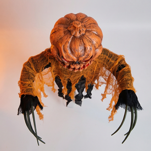 Animatronics Groundbreaker Ghost Head - Decoración <span class=keywords><strong>de</strong></span> Halloween para exteriores con cabeza <span class=keywords><strong>de</strong></span> calabaza animada y cara luminosa, <span class=keywords><strong>de</strong></span> plástico, para adultos - Product Image 5