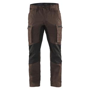 BLAKLADER - 145918457899D120 Service <b>trousers</b> with <b>stretch</b> brown/<b>black</b> - EAN 7330509527627 WORK <b>TROUSERS</b> CARGO WORK <b>TROUSERS</b> - Product Image 1