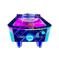 Machine de jeu d'arcade à monnayeur 2 joueurs, simulateur de hockey sur air à surface U, en plastique, garantie 1 an pour usage intérieur