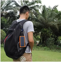 Ponsel pintar 10000mAh kedap air elektronik tenaga surya portabel Powerbank 20000mah ponsel Antarmuka Input USB mikro