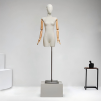 Maniquí Femenino Coreano de Hombros Planos para Exhibición en Escaparates, Vestidos de Novia, Maniquí de Medio Cuerpo, Accesorios para Fotografía