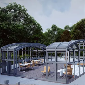 Y-TOP 2023 Vitre d'extension de véranda fermée gazebos ou sunrooms extensible véranda temporaire