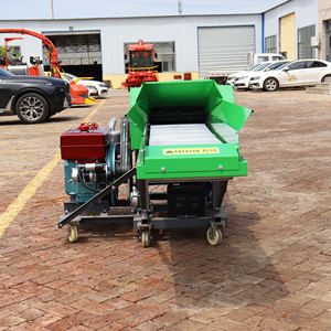 6. طن/ساعة متقدمة عالية السرعة السيلاج المروحية الديزل الزراعة آلة قطع القش - Product Image 1