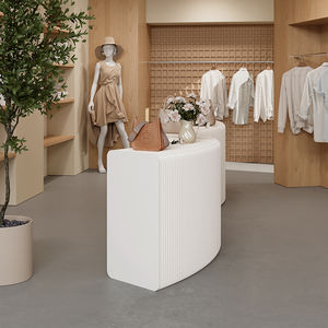 מתלה טור עגול לתצוגה חיצונית-מדף עגול בר קיימא עבור חנויות קמעונאיות ירוקות - Product Image 3