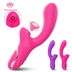 Masajeador de Cuerpo Electrónico de mano Vibrador de conejo personal con características de succión y clítoris - Product Image 3