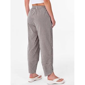 FOXA Womens Gingham Pants Wide Leg Cotton Plaid Pants With Pockets Casual Summer <b>Lounge</b> Wear - Product Image 6