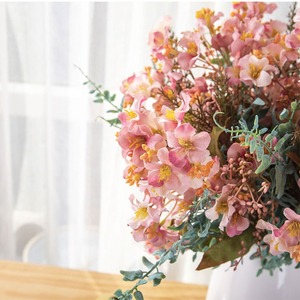 Fait à la main haut <span class=keywords><strong>rire</strong></span> Bouquet fleurs décoration de la maison tenture murale pour Noël Thanksgiving Graduation et Saint Valentin - Product Image 6