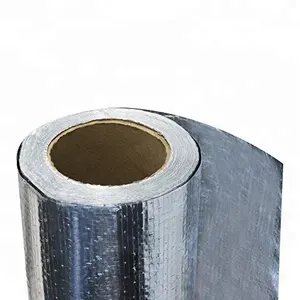 Vendita calda barriera al vapore foglio di alluminio sottovuoto in fibra di vetro panno radiante foglio di barriera