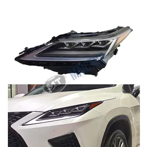 Maictop 자동차 액세서리 수정 3 눈 led 전면 헤드 라이트 RX RX350 s600 2020 2021 업그레이드 헤드 라이트