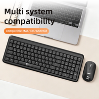 Stok Grosir 2025 105 Tombol Kit Keyboard Mouse 2.4G BT untuk Laptop Kantor Mac/Windows