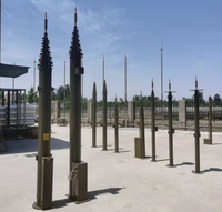 Mât télescopique électrique en aluminium de 20m pour éolienne verticale