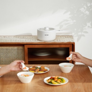 New Mini Electric Hot <strong>Pot</strong> <strong>Cooker</strong> 1.5L Portable Electric Thermo <strong>Pot</strong> <strong>Small</strong> Electric Cooking <strong>Pot</strong> - Product Image 6