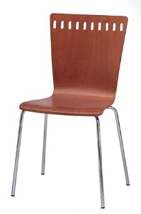 Modern <b>Dining</b> <b>Chair</b> with Chrome Legs <b>Stackable</b> Minimalist Design Home Furniture - Product Image 3