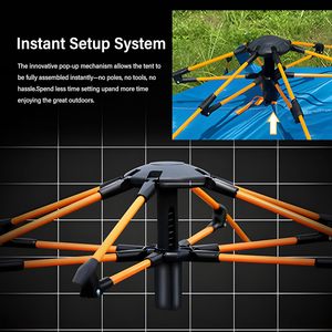 Tente de camping extérieure à une chambre avec ouverture automatique, imperméable, portable, légère, tente de plage familiale - Product Image 4