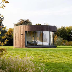 كابينة منحنية مسبقة الصنع إقامة عائلية فاخرة مساحة كبيرة مقاومة للماء سفاري خيمة فندقية مستديرة لـ Airbnb - Product Image 1