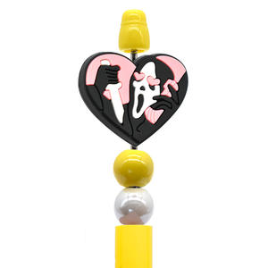 Usine En Gros Spot DIY Stylo À Bille Halloween Perles Boucles Charmes PVC Doux Patch Perforé Perles Stylo Focal Perles - Product Image 3