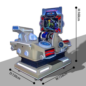 Vente d'usine de haute qualité en plastique passionnant jeu de tir de simulation de vol à pièces pour enfants Jedi Machine de conduite d'avion - Product Image 5
