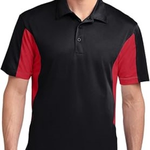 Camiseta de Golf de Manga Corta de Secado Rápido para Hombre, Corte Regular, Tejido de Punto que Absorbe la Humedad con Diseño de Estampado Ligero de Seda - Product Image 6
