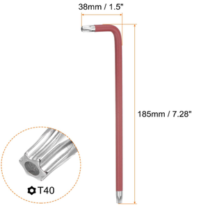 <span class=keywords><strong>Clé</strong></span> <span class=keywords><strong>Torx</strong></span> à bras long Rilong <span class=keywords><strong>T40</strong></span>, <span class=keywords><strong>clé</strong></span> étoile en forme de L pour la réparation automobile - Product Image 2
